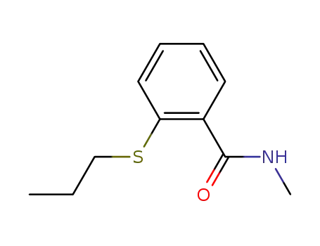 Molecular Structure of 52369-58-1 (N-methyl-2-(propylthio)benzamide)
