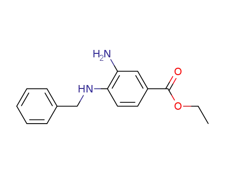 Molecular Structure of 848819-86-3 (Ethyl 3-amino-4-(benzylamino)benzoate)
