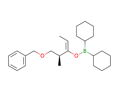 Borinic acid, dicyclohexyl-,
(1E)-1-[(1S)-1-methyl-2-(phenylmethoxy)ethyl]-1-propenyl ester