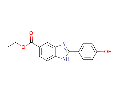 5(6)-CARBETHOXY-2-(4'-HYDROXYPHENYL)-BENZIMIDAZOLE