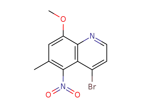 4-bromo-8-methoxy-6-methyl-5-nitroquinoline