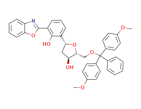 (2R,3S,5R)-5-(3-Benzooxazol-2-yl-2-hydroxy-phenyl)-2-[bis-(4-methoxy-phenyl)-phenyl-methoxymethyl]-tetrahydro-furan-3-ol