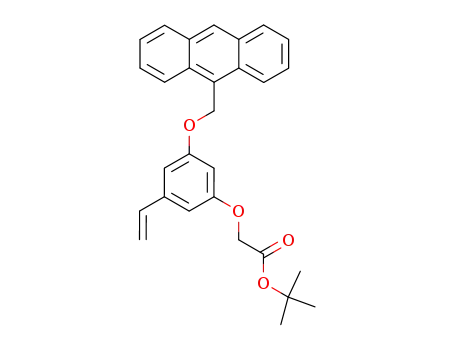 [3-(anthracen-9-ylmethoxy)-5-vinyl-phenoxy]-acetic acid <i>tert</i>-butyl ester