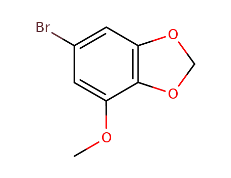 Molecular Structure of 91511-83-0 (1,3-Benzodioxole, 6-bromo-4-methoxy-)