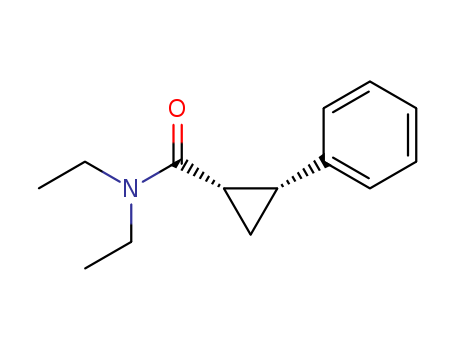 Cyclopropanecarboxamide, N,N-diethyl-2-phenyl-, (1R,2R)-rel-