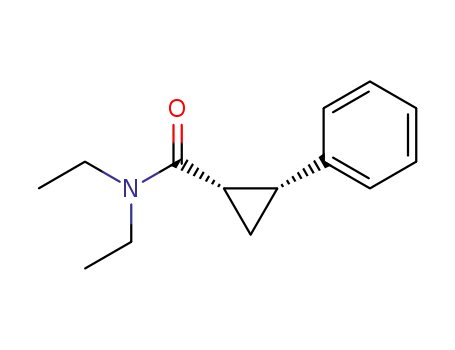 Molecular Structure of 3977-93-3 (Cyclopropanecarboxamide, N,N-diethyl-2-phenyl-, (1R,2R)-rel-)