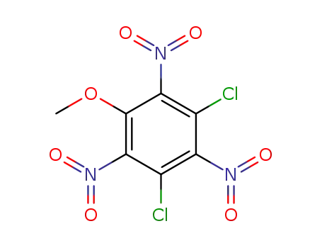 Molecular Structure of 50903-10-1 (1,3-Dichloro-5-Methoxy-2,4,6-trinitrobenzene)