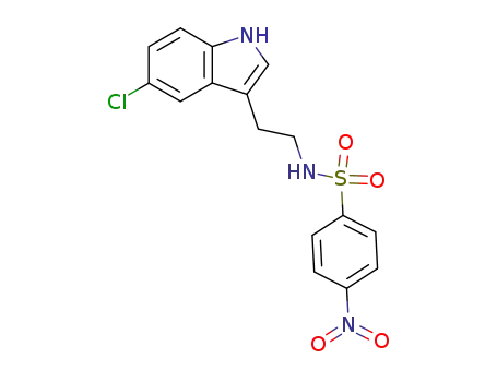 Molecular Structure of 859163-70-5 (N-[2-(5-chloro-1H-indol-3-yl)ethyl]-4-nitrobenzenesulfonylamide)