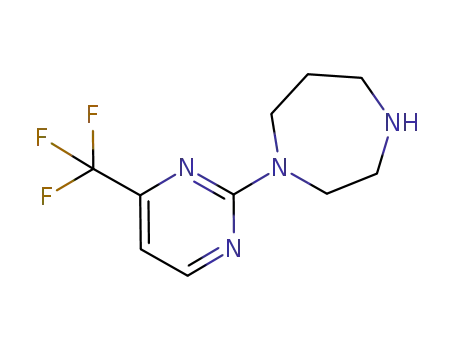 Molecular Structure of 238403-48-0 (1-[4-(TRIFLUOROMETHYL)PYRIMIDIN-2-YL]-1,4-DIAZEPANE)