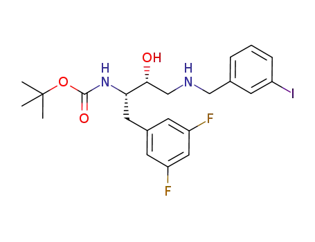 (1S,2R)-[1-(3,5-difluorobenzyl)-2-hydroxy-3-(3-iodobenzylamino)propyl]-carbamic acid tert-butyl ester