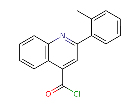 Molecular Structure of 883526-10-1 (2-(2-methylphenyl)quinoline-4-carbonyl chloride)