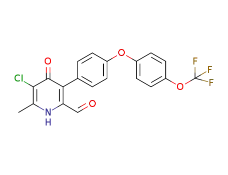 5-chloro-6-methyl-4-oxo-3-[4-({4-[(trifluoromethyl)oxy]phenyl}oxy)phenyl]-1,4-dihydro-2-pydinecarbaldehyde