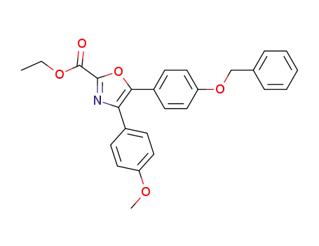 2-Oxazolecarboxylic acid,
4-(4-methoxyphenyl)-5-[4-(phenylmethoxy)phenyl]-, ethyl ester