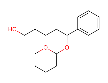Molecular Structure of 230285-14-0 (1-phenyl-1-(2-tetrahydropyranyloxy)-5-pentanol)
