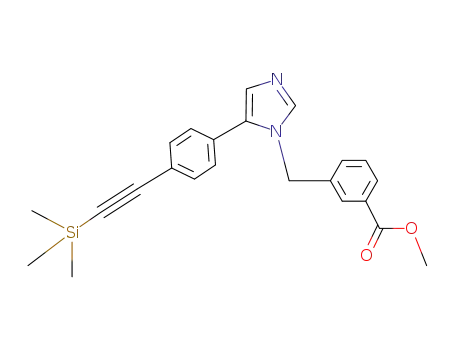 3-{5-[4-(trimethylsilantlethynyl)-phenyl]-imidazol-1-ylmethyl}-benzoic acid methyl ester