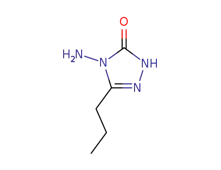 Molecular Structure of 75989-56-9 (3H-1,2,4-Triazol-3-one, 4-amino-2,4-dihydro-5-propyl-)
