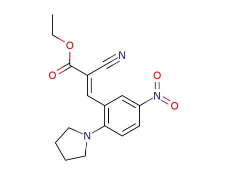 (E)-ethyl α-cyano-2-(pyrrolidin-1-yl)-5-nitrocinnamate