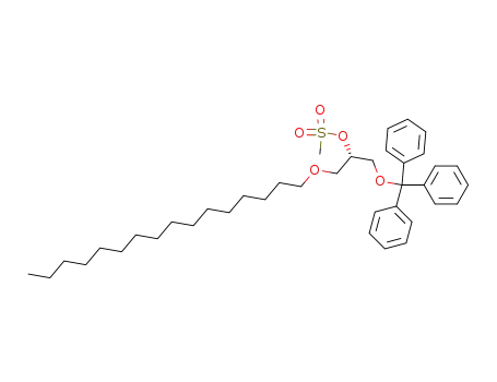 2-Propanol, 1-(hexadecyloxy)-3-(triphenylmethoxy)-, methanesulfonate,(S)-