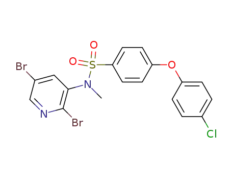 4-(4-chlorophenoxy)-N-(2,5-dibromo-pyridin-3-yl)-N-methyl-benzenesulfonamide