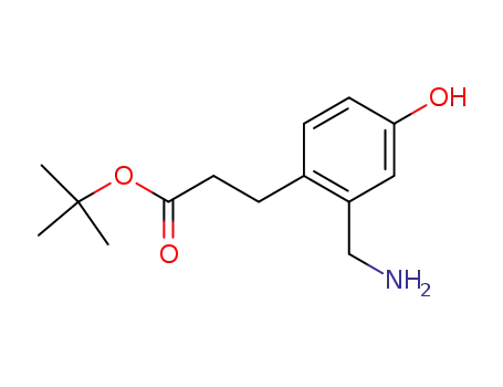 3-(2-aminomethyl-4-hydroxy-phenyl)-propionic acid <i>tert</i>-butyl ester