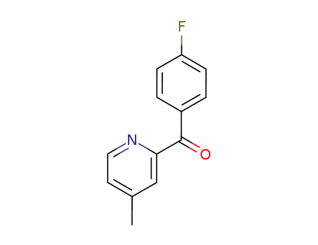Molecular Structure of 497854-55-4 ((4-fluorophenyl)(4-methylpyridin-2-yl)methanone)