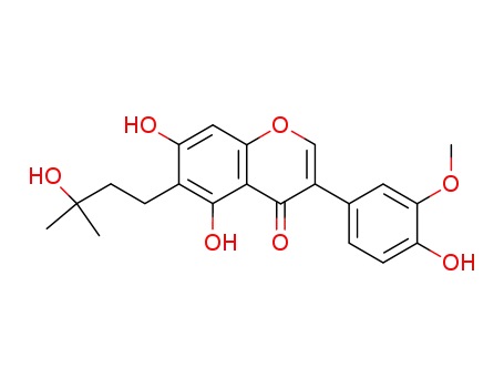 5,7,4'-trihydroxy-6-(3-hydroxy-3-methylbutyl)-3'-methoxyisoflavone