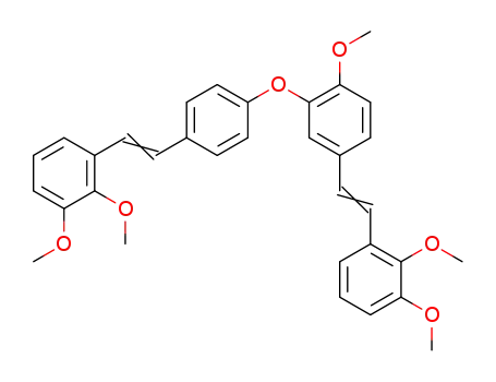Benzene,
4-[2-(2,3-dimethoxyphenyl)ethenyl]-2-[4-[2-(2,3-dimethoxyphenyl)ethenyl
]phenoxy]-1-methoxy-