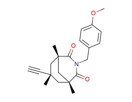 (1R,5S,7R)-7-Ethynyl-3-(4-methoxy-benzyl)-1,5,7-trimethyl-3-aza-bicyclo[3.3.1]nonane-2,4-dione