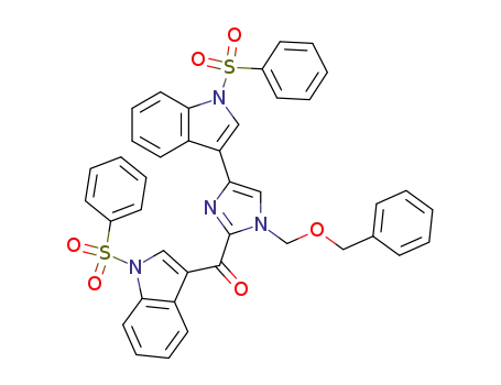 (1-benzenesulfonyl-1H-indol-3-yl)-[4-(1-benzenesulfonyl-1H-indol-3-yl)-1-benzyloxymethyl-1H-imidazol-2-yl]-methanone
