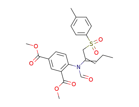 4-{Formyl-[(E)-1-(toluene-4-sulfonylmethyl)-but-1-enyl]-amino}-isophthalic acid dimethyl ester