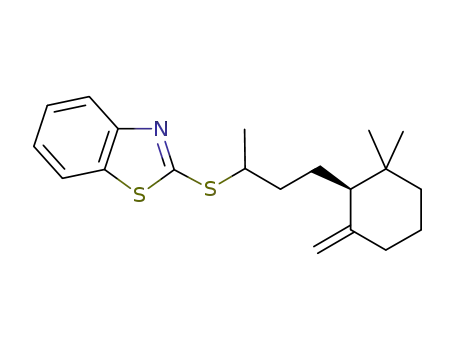 Benzothiazole,
2-[[3-[(1S)-2,2-dimethyl-6-methylenecyclohexyl]-1-methylpropyl]thio]-