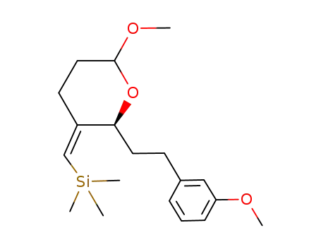 ((Z)-((S)-2-(3-methopxyphenethyl)-dihydro-6-methoxy-2H-pyran-3(4H)-ylidene)methyl)trimethylsilane