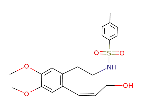 Molecular Structure of 950676-27-4 (3-{4,5-dimethoxy-2-[2-(4-methylbenzenesulfonylamino)ethyl]phenyl}prop-2-enol)