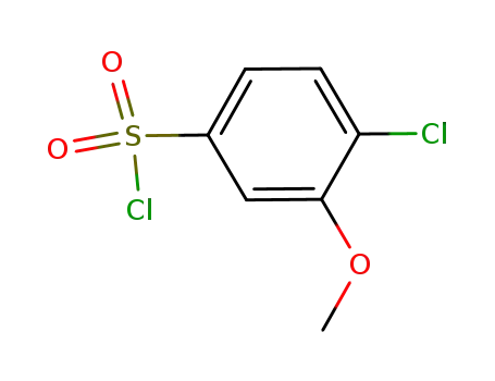 Molecular Structure of 942199-60-2 (4-chloro-3-methoxybenzenesulfonyl chloride(SALTDATA: FREE))