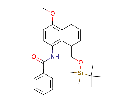 <i>N</i>-[8-(<i>tert</i>-butyl-dimethyl-silanyloxymethyl)-4-methoxy-5,8-dihydro-naphthalen-1-yl]-benzamide