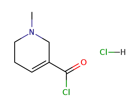Molecular Structure of 74024-49-0 (N-methyl-1,2,5,6-tetrahydronicotinoyl chloride hydrochloride)