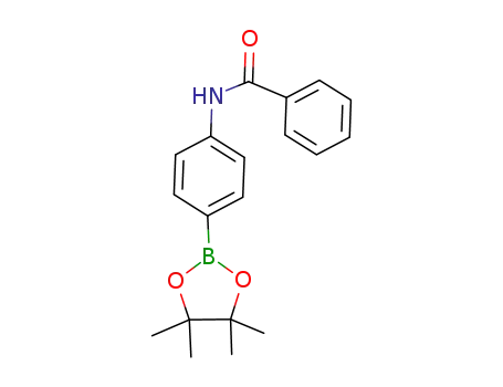 Molecular Structure of 935660-75-6 (N-(4-(4,4,5,5-Tetramethyl-1,3,2-dioxaborolan-2-yl)phenyl)benzamide)