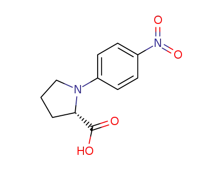 Molecular Structure of 122092-18-6 (N-(4-Nitrophenyl)-L-proline)