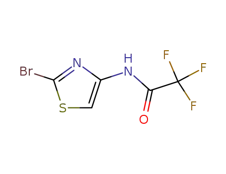 Molecular Structure of 59134-90-6 (N-(2-Bromo-thiazol-4-yl)-2,2,2-trifluoro-acetamide)