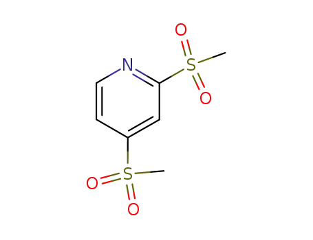 Molecular Structure of 62916-42-1 (Pyridine, 2,4-bis(methylsulfonyl)-)