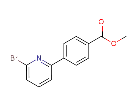 Molecular Structure of 395642-35-0 (Benzoic acid, 4-(6-bromo-2-pyridinyl)-, methyl ester)