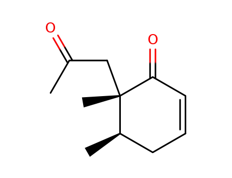 (-)-(5R,6S)-5,6-dimethyl-6-(2-oxopropyl)cyclohex-2-enone