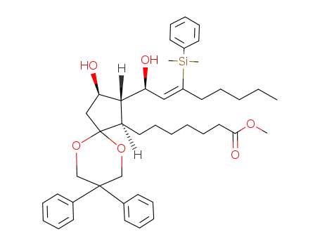 methyl 7-[(1R,2R,3R)-2-[(Z)-3-[dimethyl(phenyl)silyl]-1-hydroxy-2-octenyl]-3-hydroxy-8,8-diphenyl-6,10-dioxaspiro[4.5]dec-1-yl]heptanoate