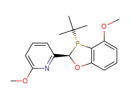 Molecular Structure of 1542796-16-6 (2-((2R,3R)-3-(tert-butyl)-4-methoxy-2,3-dihydrobenzo[d][1,3]oxaphosphol-2-yl)-6-methoxypyridine)