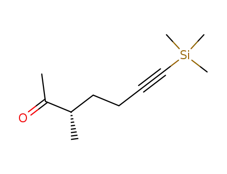 (S)-5-methyl-6-oxo-1-trimethylsilyl-hept-1-yne