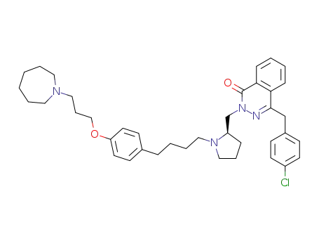 1(2H)-Phthalazinone, 4-((4-chlorophenyl)methyl)-2-(((2R)-1-(4-(4-(3-(hexahydro-1H-azepin-1-yl)propoxy)phenyl)butyl)-2-pyrrolidinyl)methyl)-