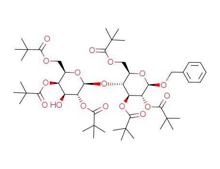 benzyl 2,4,6-tri-O-pivaloyl-β-D-galactopyranosyl-(1->4)-2,3,6-tri-O-pivaloyl-β-D-glucopyranoside