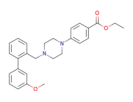4-[4-(3'-methoxy-biphenyl-2-ylmethyl)-piperazin-1-yl]-benzoic acid ethyl ester