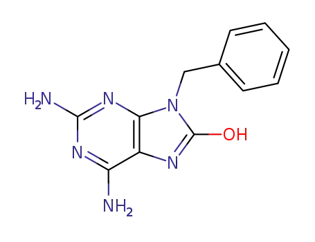 Molecular Structure of 226908-43-6 (8H-Purin-8-one, 2,6-diamino-7,9-dihydro-9-(phenylmethyl)-)