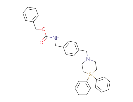 [4-(4,4-diphenyl-[1,4]azasilinan-1-ylmethyl)-benzyl]-carbamic acid benzyl ester